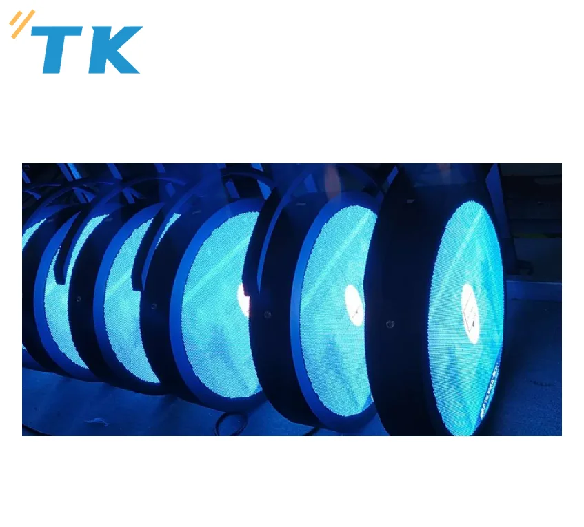 Indoor  P2/P2.5 double sided round led display store sign advertising signage