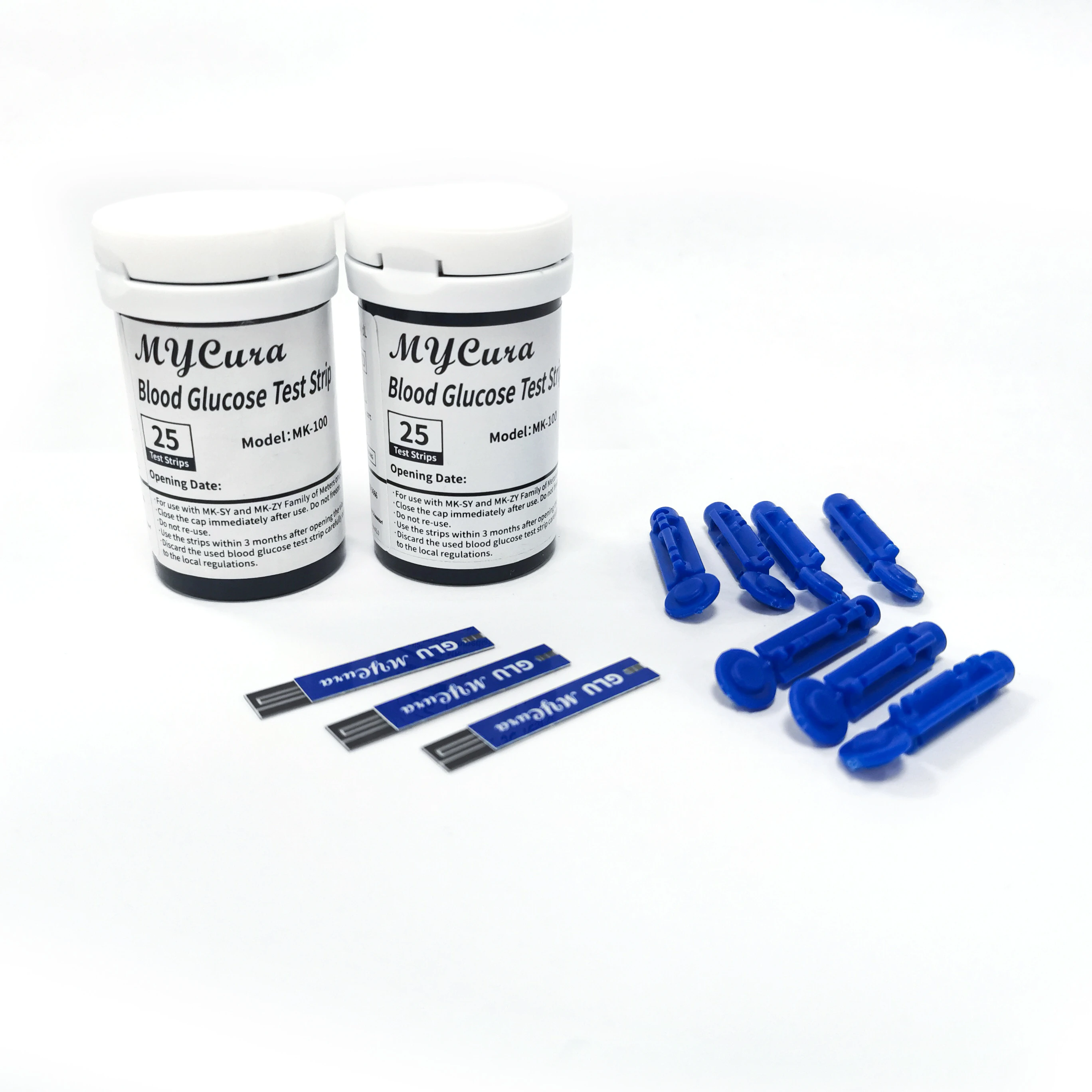 
50 strips of Digital Mycura Blood glucose monitor/diabetes test meter 