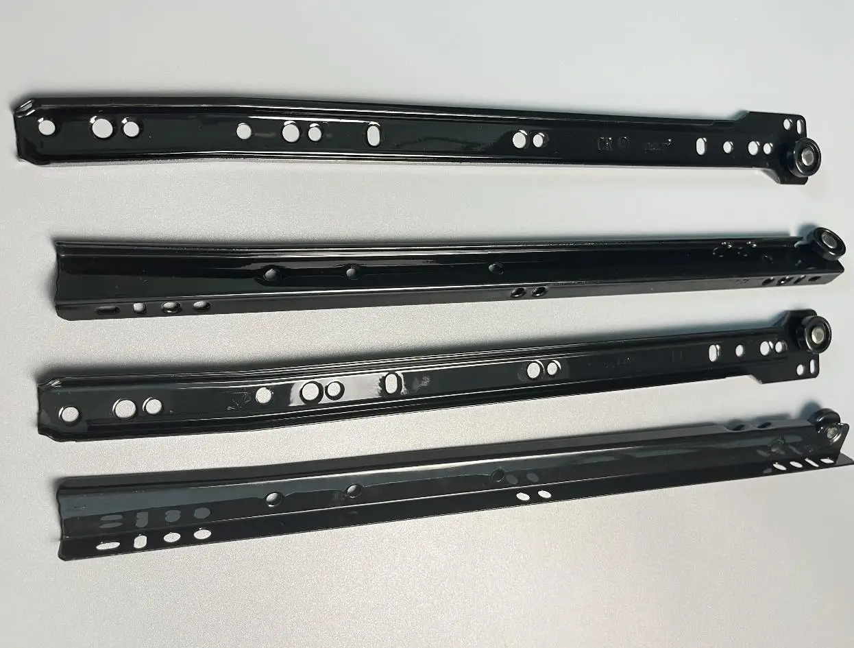 heavy duty silent closet metal drawer slides roller guides sliding roller powder coated drawer slide