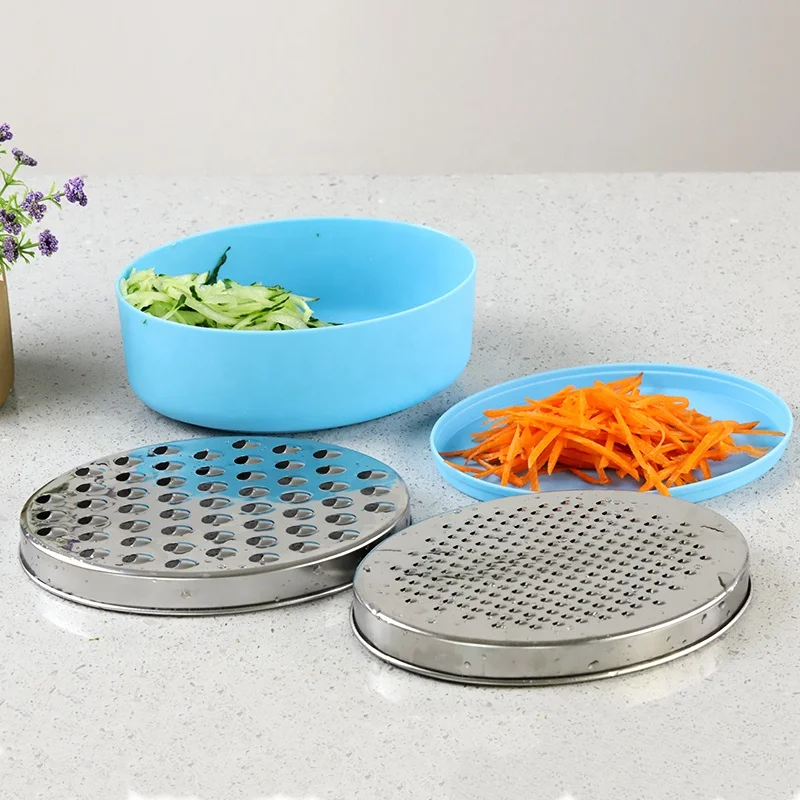 
Wholesale 2 in 1 cutter stainless steel manual vegetable grater cheese with storage box 