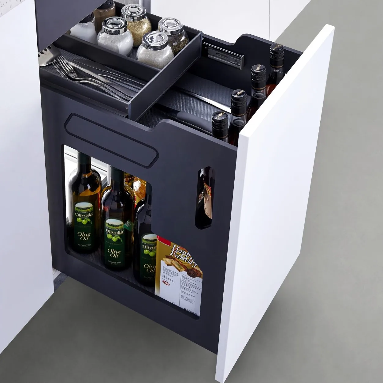 Stainless steel kitchen basket storage