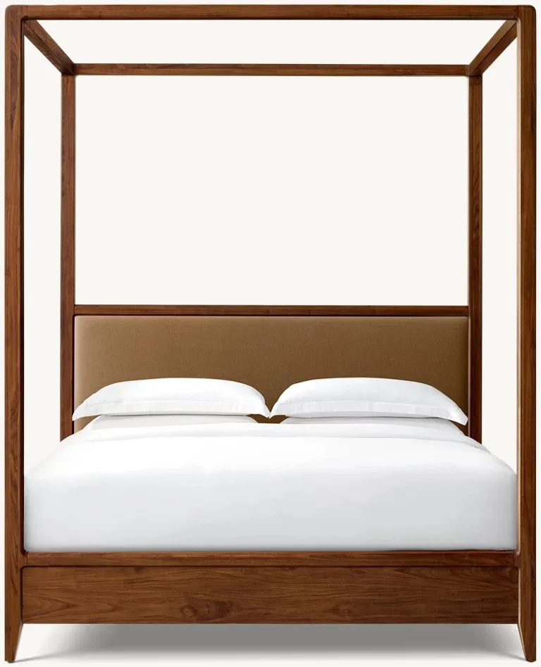 High Quality  Customize Luxury Bedroom Modern Style Furniture Queen Canopy Bed Frame