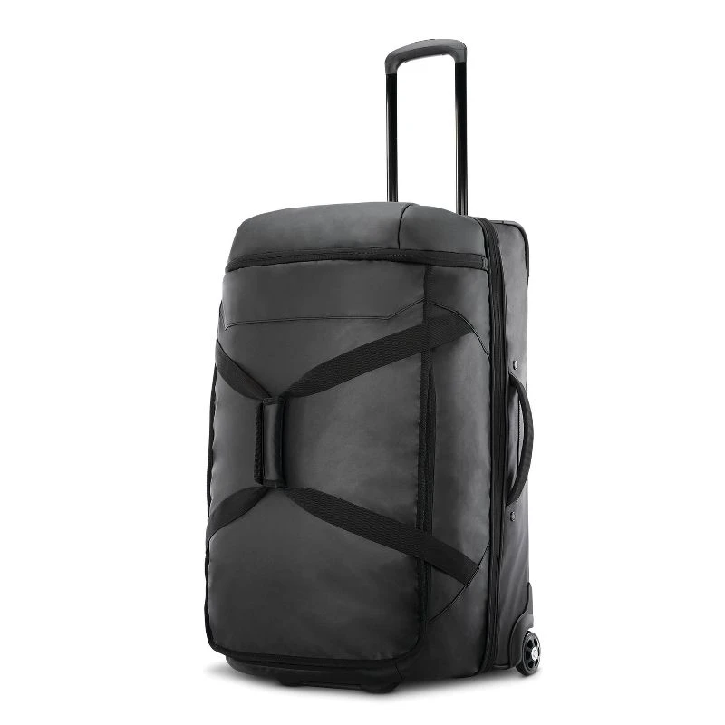 Custom Fashion Designer Sport Travel Bags Wholesale Overnight Black Trolley Traveling Bag  with shoes pocket
