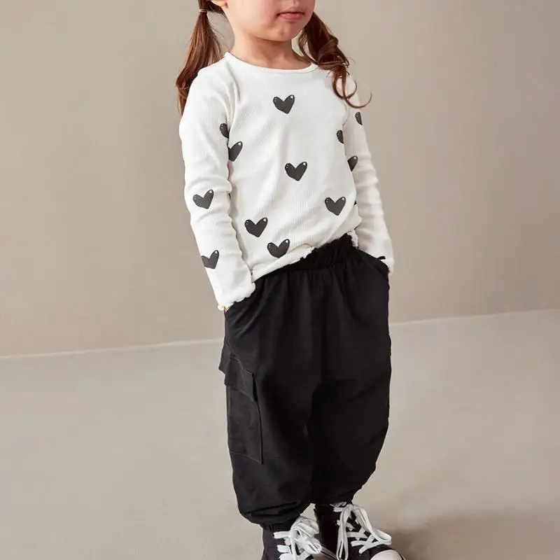 Spring kids jogger sets girls long sleeve t-shirt tracksuit low price suit casual sport girl outfit set for toddlers