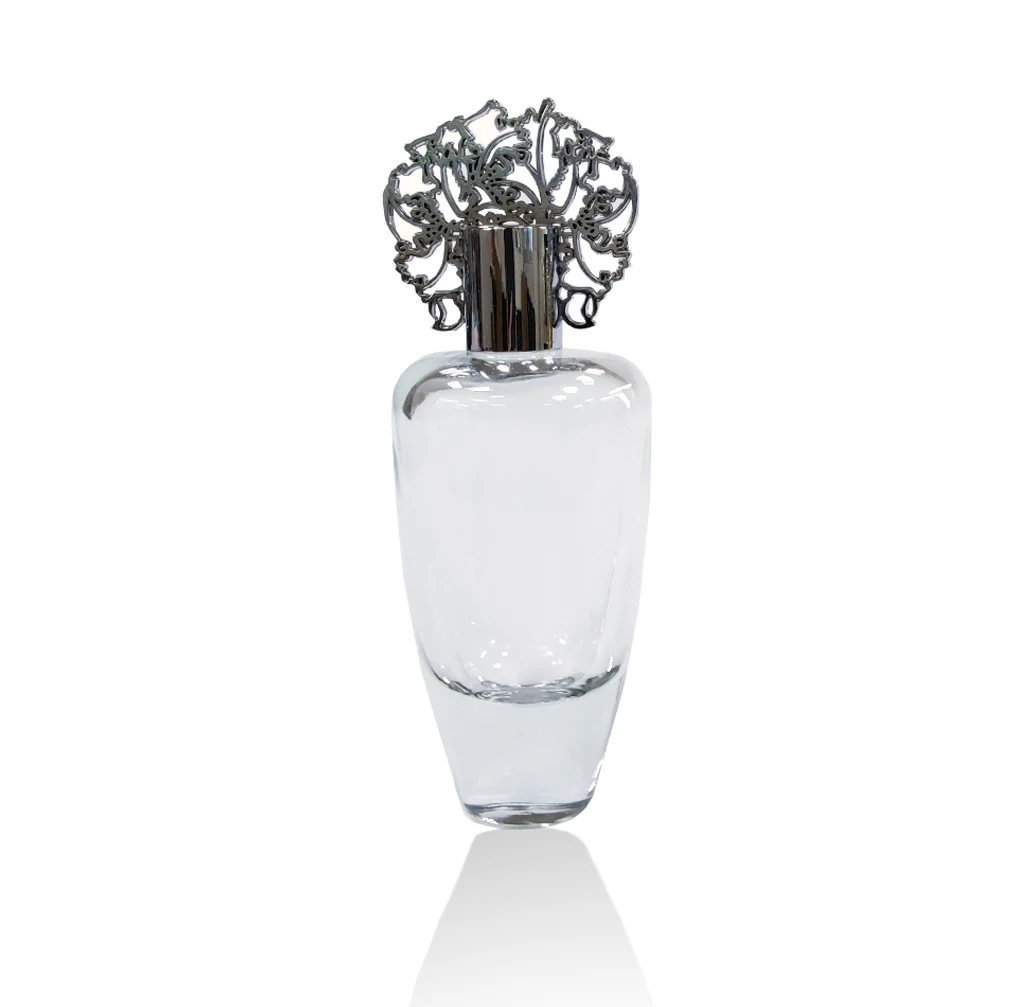 100ml decorative perfume packaging crimp perfume bottle empty glass bottle for perfume