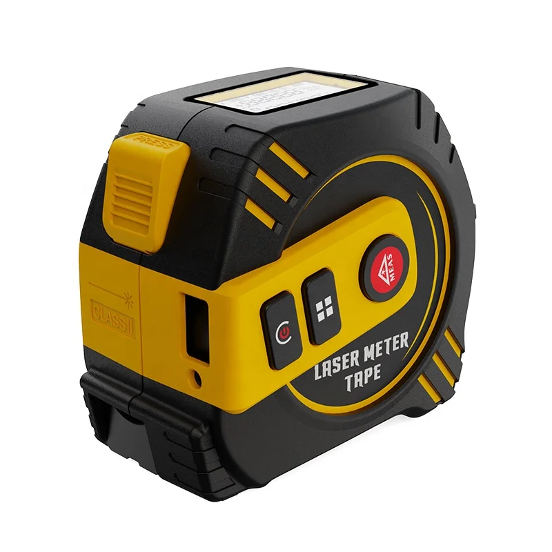 Custom Logo 3 in 1 Smart Waterproof 40m Retractable Digital Rangefinder Measuring Laser Tape Measure