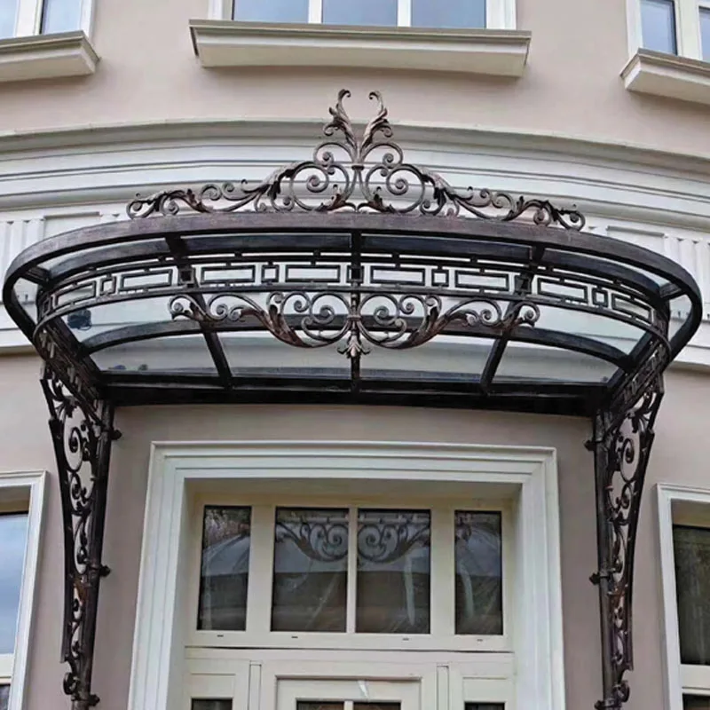 Outdoor garden freestanding balcony custom awning wind and rain protection