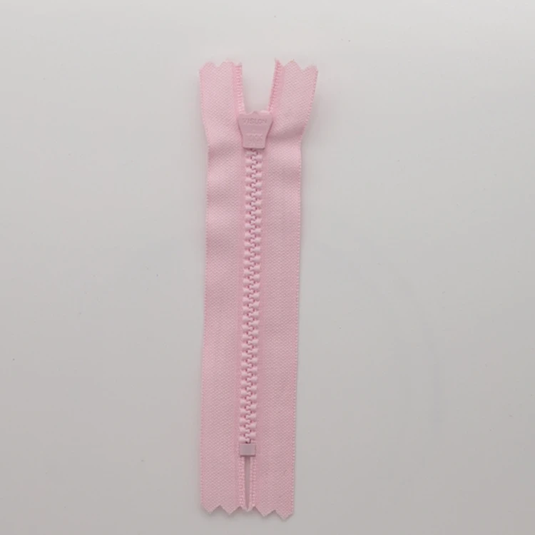 YKK zipper Customized logo plastic resin open end separator zipper