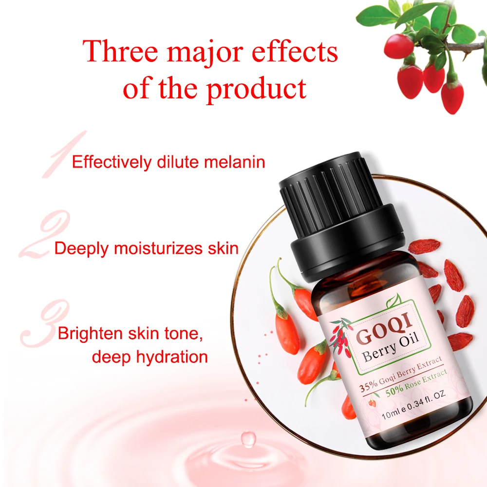 ODM Natural Kojic Berry and Rose Liquid Body Serum Essential Oil Anti-Aging Nourishing Face and Neck Skin Care for Females