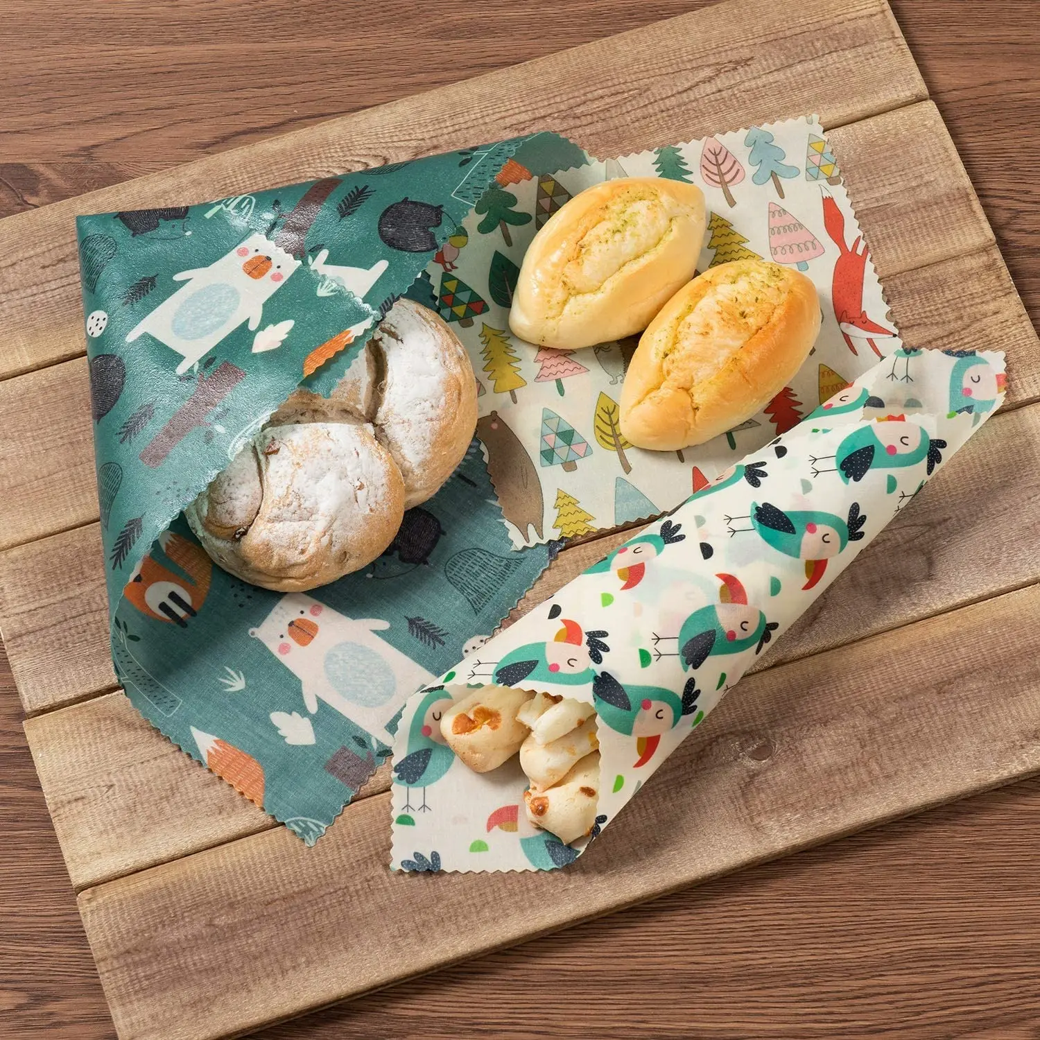 Reusable Beeswax Wraps Eco-Friendly Plastic Free Bees Wrap Food Storage