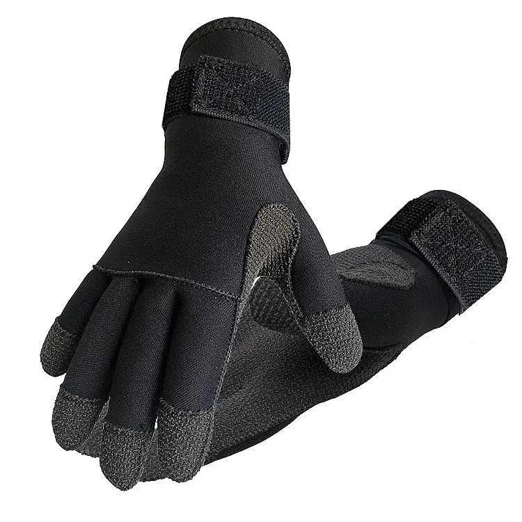 Available 3/5MM diving gloves Winter swimming catch fish non-slip anti-scratch wear resistant warm and cold snorkeling gloves