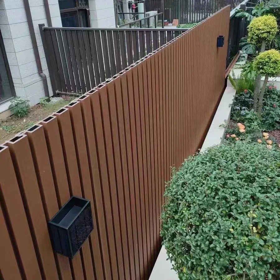 fluted wall panels fence wpc wood composite covering siding for garden yard