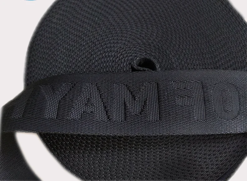 Factory High Strength Elastic Web Band Boxer Shorts Waistband  Jacquard Embroidered Logo Underwear Elastic Bands Boxer Waistband