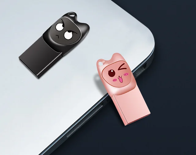 Promotional Gift waterproof cartoon mini cute Usb 2.0 3.0 Personalized Design all capacity with keychain USB Flash Drive