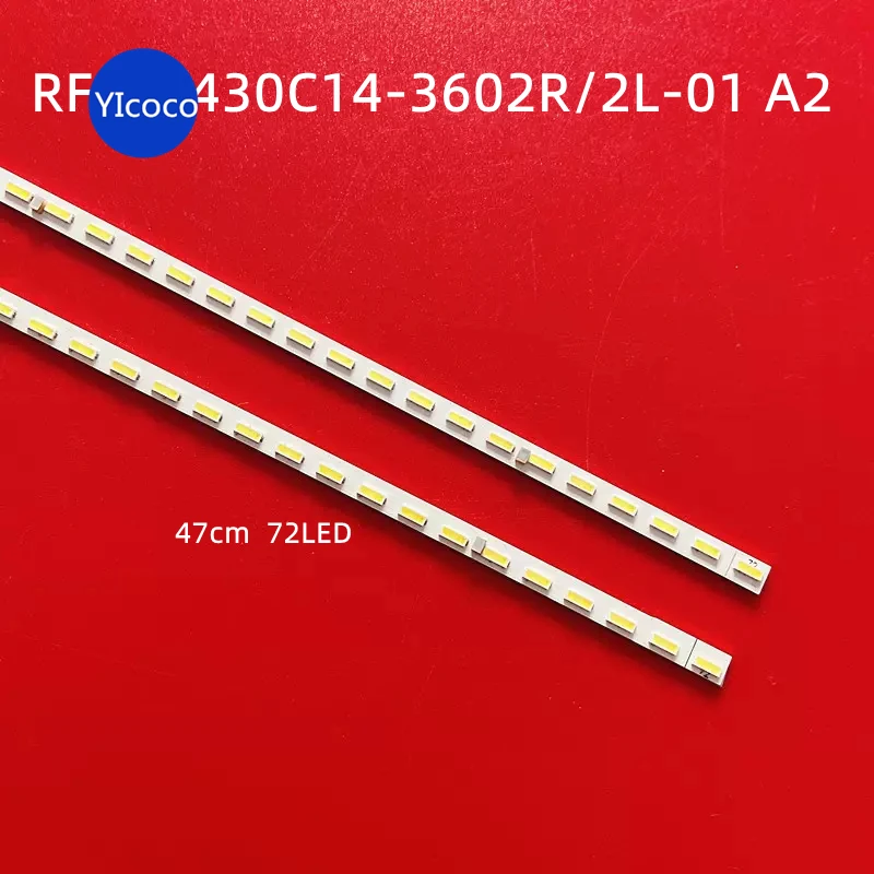 2pcs/set LED Backlight Strip for Lenovo 17TV 43I light bar 43S9I backlight light bar RF-DY430C14-3602R/2L-01 A2