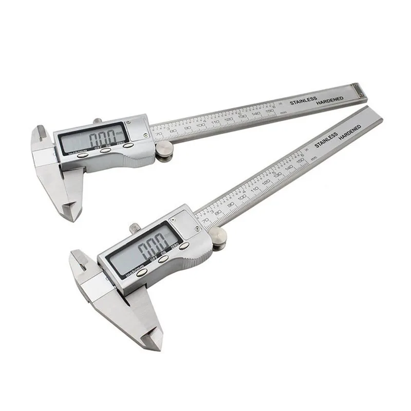 Stainless Steel 0-150mm Vernier Caliper Ruler Measuring Gauging Tools LCD Screen Electronic Digital Caliper Calibrador Vernier