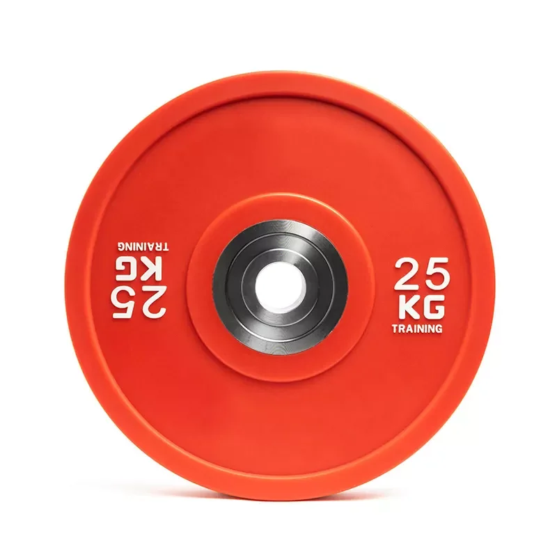 Hot Sale Standard Weightlifting Colored Barbell Bumper Rubber Plates Disc For Sale