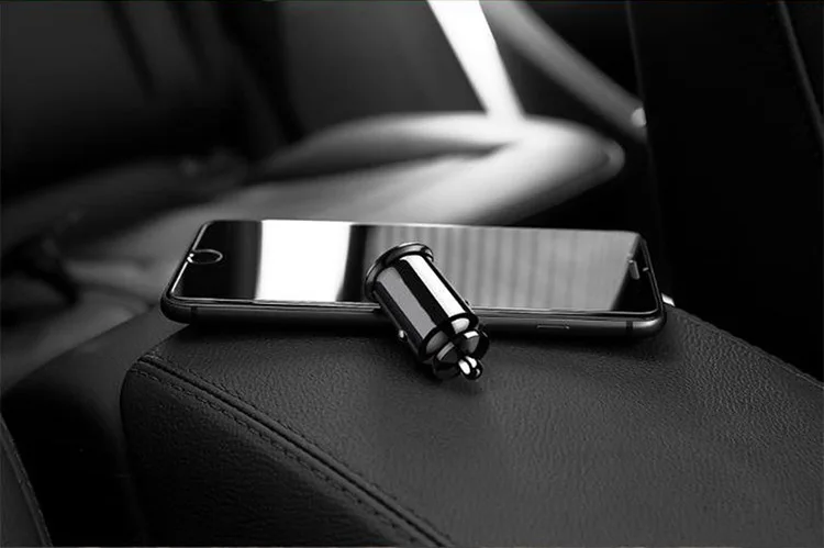  5V 2.1A мини Модные ABS Dual Usb Автомобильное зарядное устройство с 2 портами (стандарт порты быстрой зарядки адаптер для Iphone и Android мобильных телефонов планшетов MP3