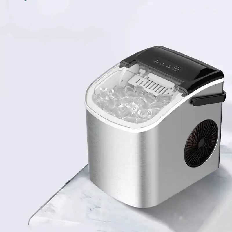 Beeman  Mini Portable Ice Maker Household Stainless Steel Countertop Bullet Shaped Ice Maker Machine