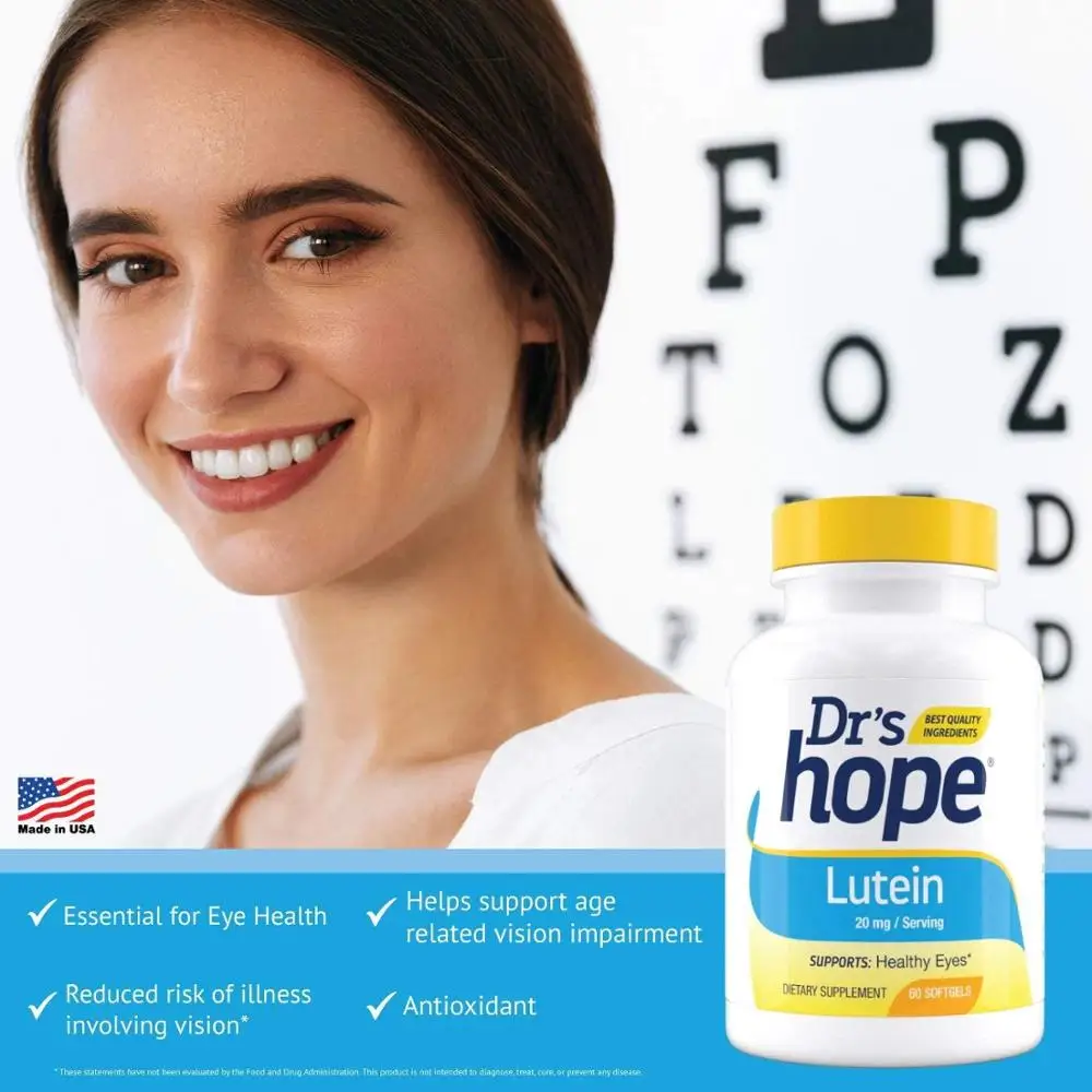 
Lutein 20mg Marigold Extract Antioxidant dietary supplement 