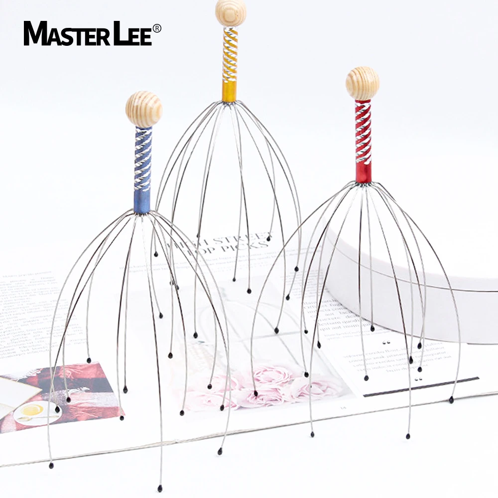 Comfortable octopus comb steel tooth brush tickle head scratcher candy color massage Claw