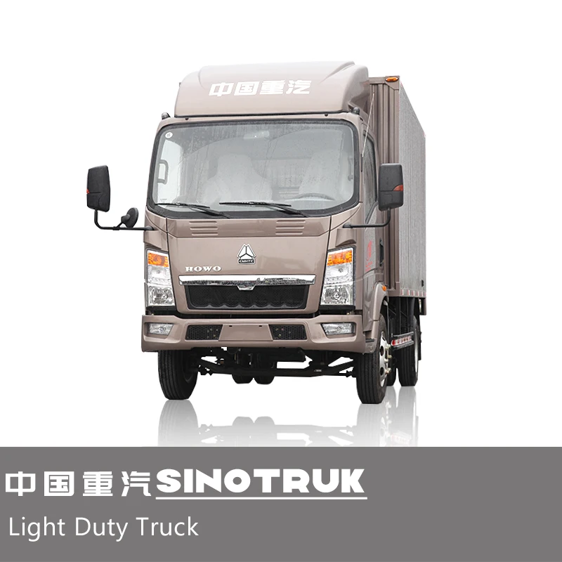 Sinotruk Howo 4X2 Light Truck/ 7 Ton Light Duty Cargo Van truck with Light Duty Commercial Vehicle Cargo Van Box Truck