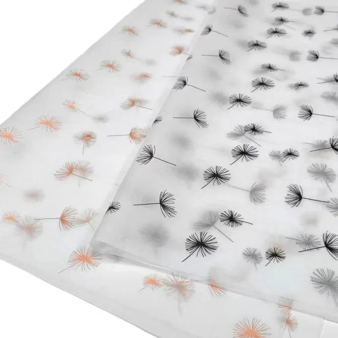 Custom logo printing packaging paper garment wrapping paper custom tissue paper for clothing packaging