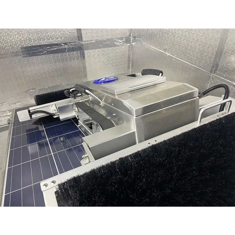 World Top Advanced Fully Autonomous Cheap Water Robot Electric Brush Latest Solar Panels Cleaning Machine