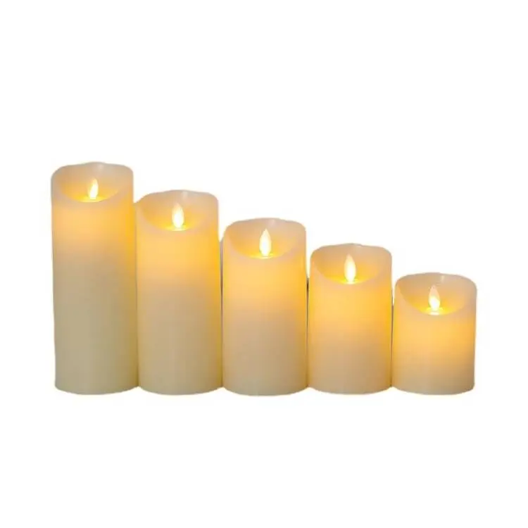 LED CANDLE LIGHT 9 packed 10cm 2pc,12.5cm 2pc,15cm 2pc,17.5cm 1pc,20cm 1pc,22.5cm 1pc Ivory white 2*AA BATTERY