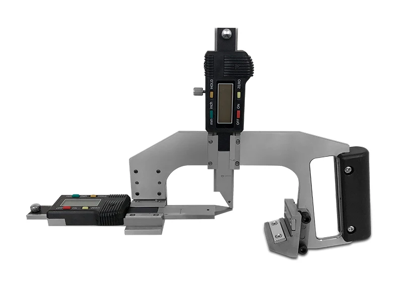Digital rail wear gauge for rail vertical and lateral wear measuring rail head loss gauge