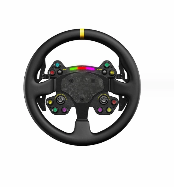 High quality custom made oem silicone rubber overmoulded carbon fiber game steering wheel for sale
