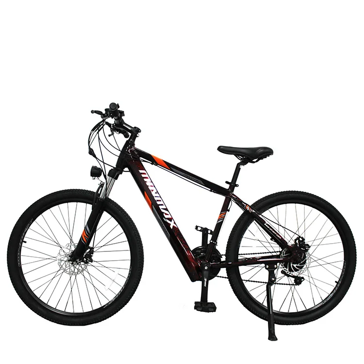 Hybrid Motor Electric City Bike 27 5 1 95 Tire Aluminum Alloy Frame 48V 10ah Lithium Battery 350W Power Torque Gears Wheel Brake