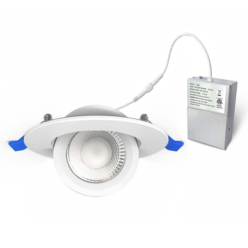 Popular design 360° Rotation 4inch 10w 5cct Eyeball light Dimmable Adjustable Can Spotlight