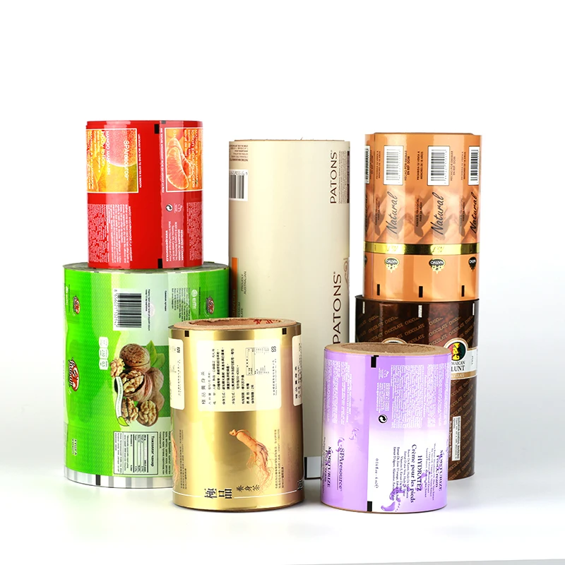 
Mylar Food Grade Plastic Cup Sealing Packaging Stretch Roll Film Wholesale 125 Micron Hdpe Aluminum Foil Laminated Roll Film 