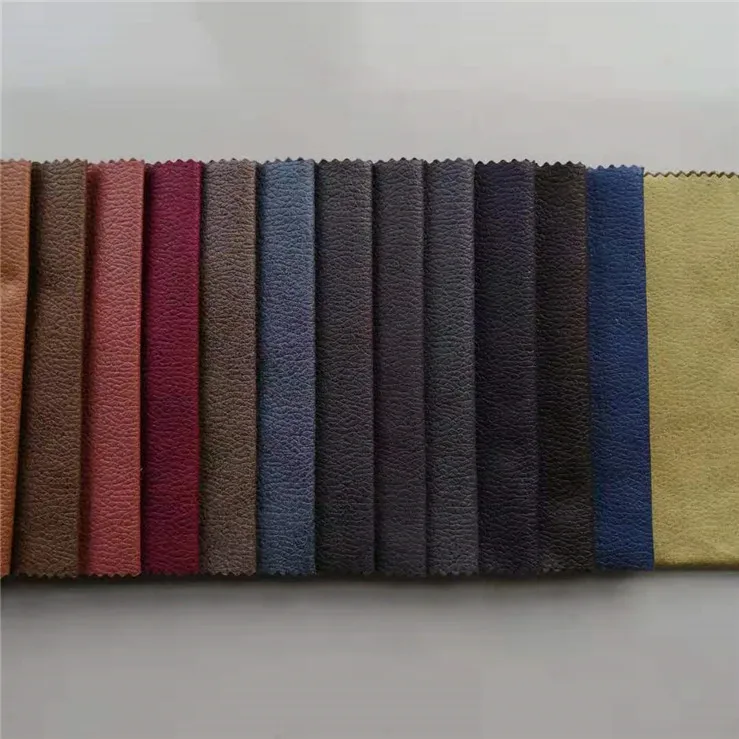 Bronzed polyester material design microfiber holland velvet for sofa fabric