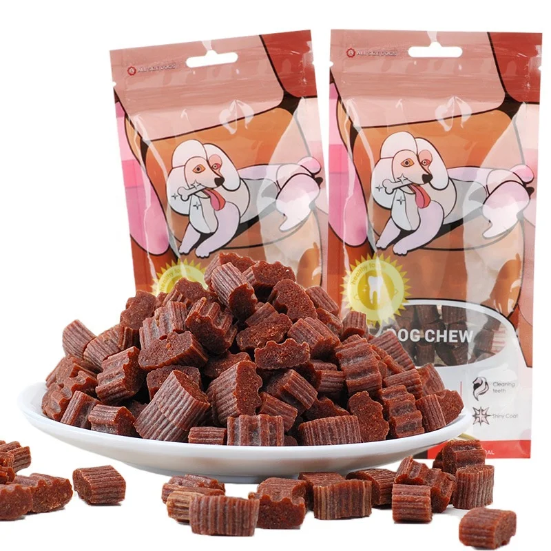  Заводские поставки Oem закуска для домашних животных со вкусом говядины 100 г питание закуски собак питомцев