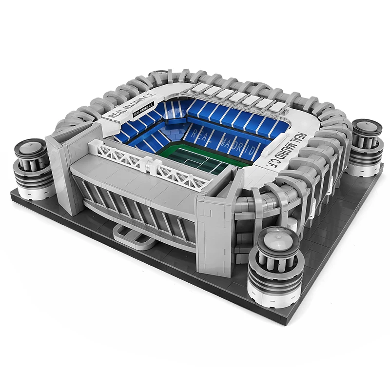 22026 MOC Famous Architecture Model Football Bernabue Soccer Field Soccer Camp Building Blocks Diamond Blocks Toys