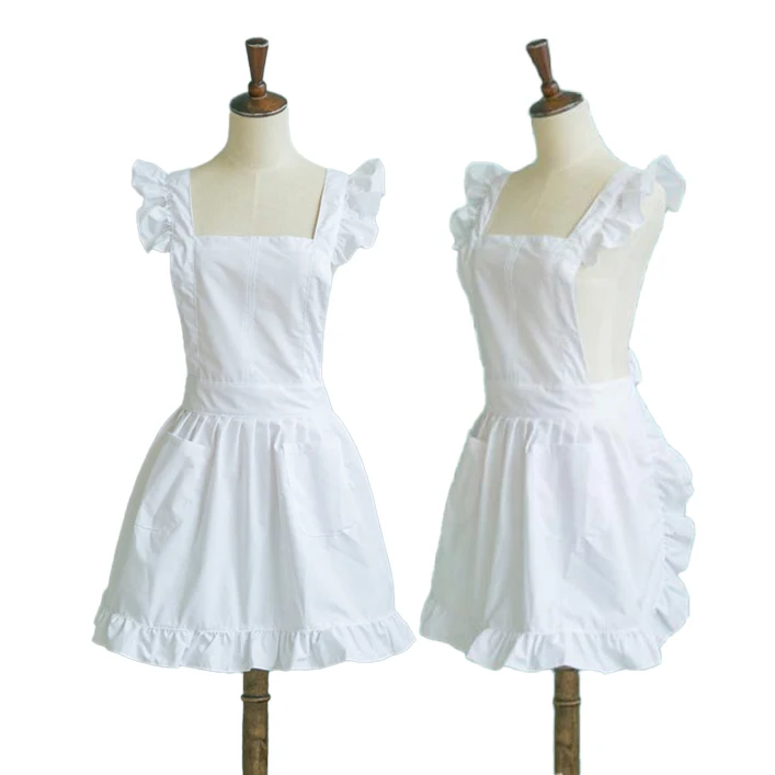 Professional Princess Apron With Ruffle Kitchen Cooking