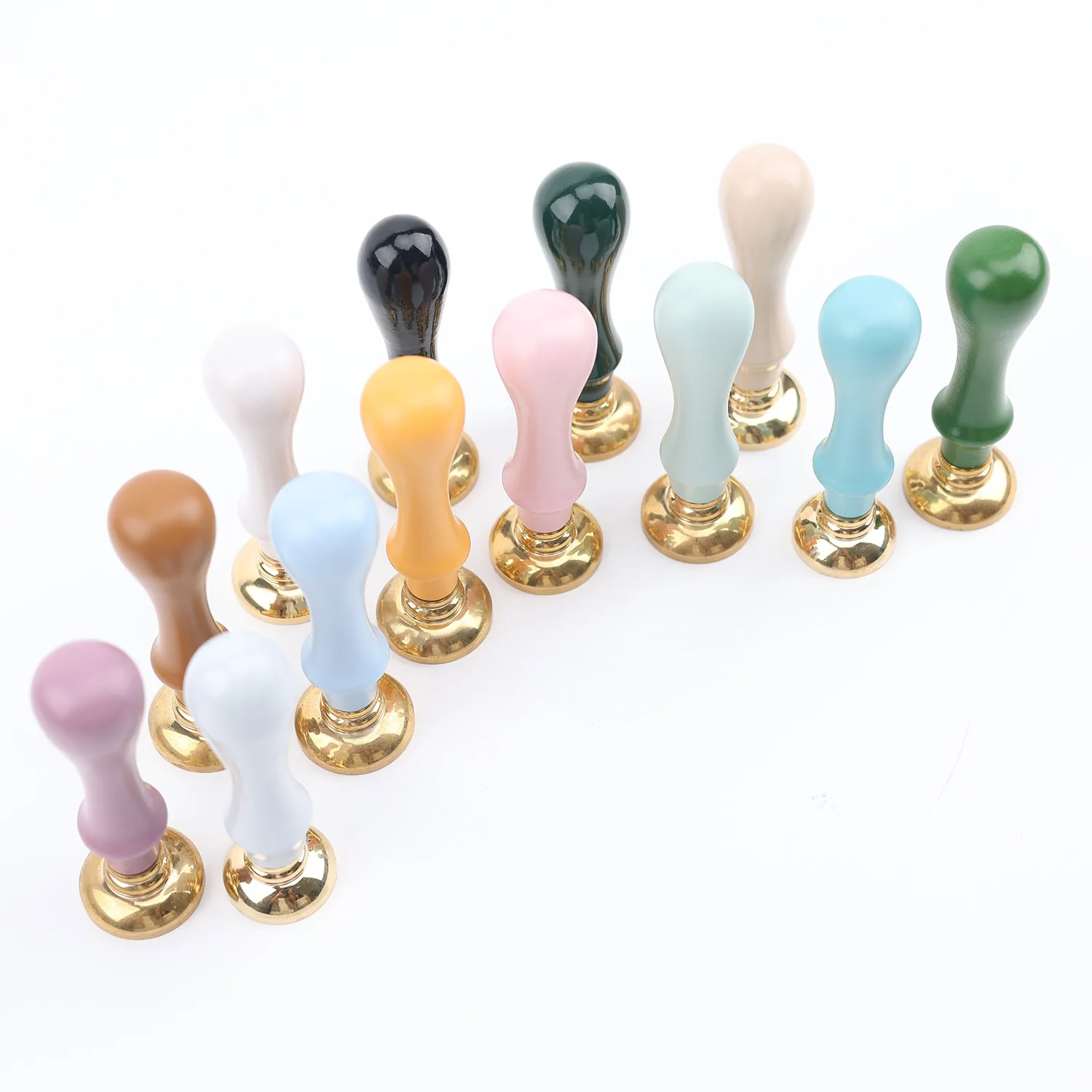 Noble  Sealing Wax Stamp Wood Handle Glue Gun Stamping For stickers letter seal