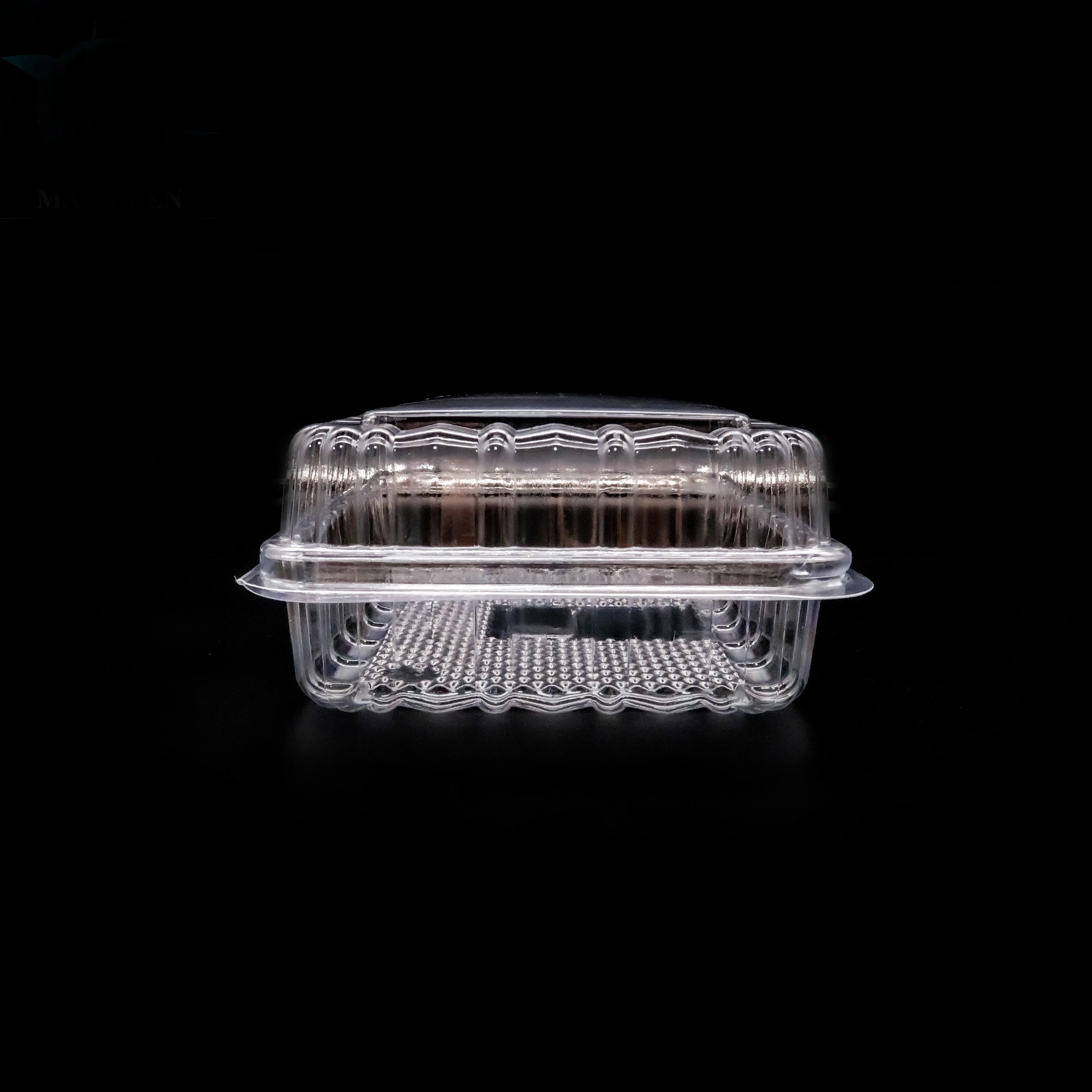 Eco friendly Plastic Packakging Clamshell Box Disposable Salad Fruit Takeaway Clear Hing Box