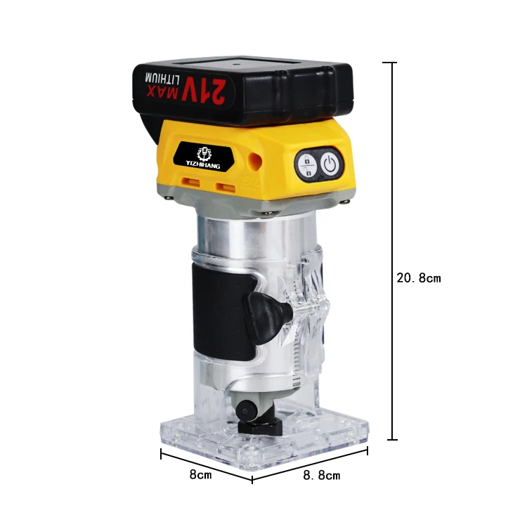 21V Handheld Cordless Electric Woodworking Tool Electric Wood Trimmer Machine for Professional Trimming