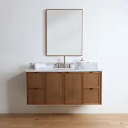 New Custom Furniture Wood Modern Vanities Simple Design Laundry Bath Basin Bathroom Vanity Cabinet