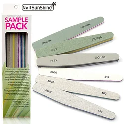 Nail SunShineWholesale 6pcs/set professional Disposable manicure nail tools sandpaper custom printed nail file set