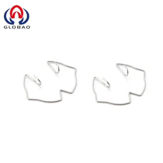stainless steel silver U-shaped spring linear double hook eight-character spring