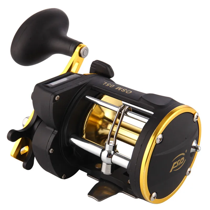 Hot Sale Factory Direct Price Metal Drum Wheels Electric Fishing Reel With Counter
