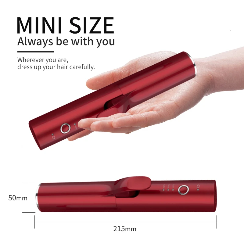 custom made USB Rechargeable Professional Curling Hair Curler