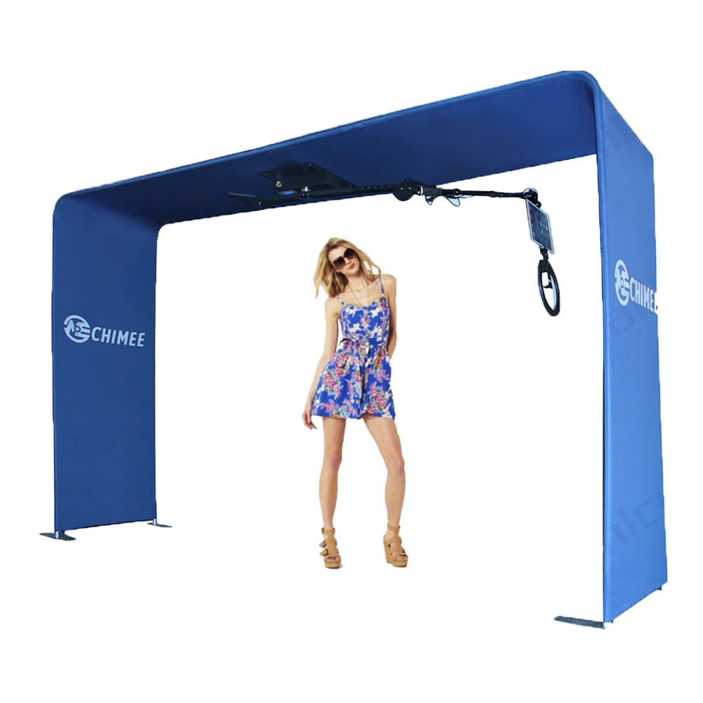 2024 Fashion Popular Overhead 360 photo booth Video Camera Portable Machine Sky 360 Camera Video Exhibition Booth