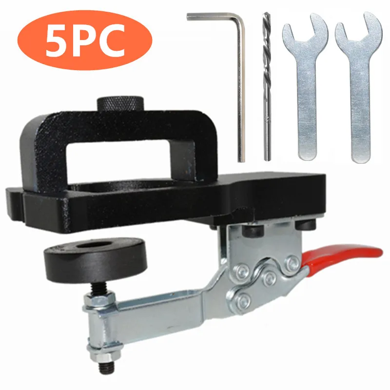 5PC Adjustable margin woodworking 35mm hinged hole locator Door hinge punch hole locator tool