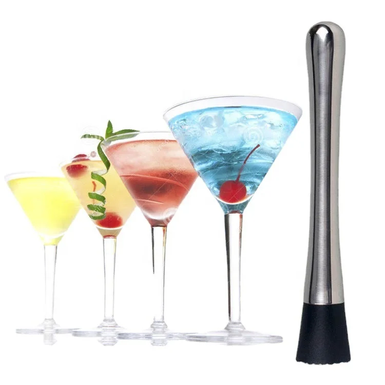 304 stainless steel ice crusher bar set tools cocktail pounding ice stick crushing stick stirrer