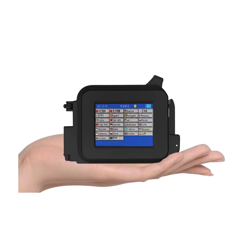 Portable Date inkjet 12.7mm mini pocket handheld inkjet printer bar code logo and picture for bottle, can, plastic bag